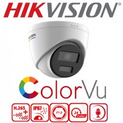 Hikvision DS-2CD1327G0-LUF, 2MP 2.8mm COLORVU IP Dome Kamera