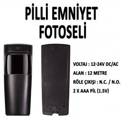 Pilli Otomatik Kapı Emniyet Fotoseli