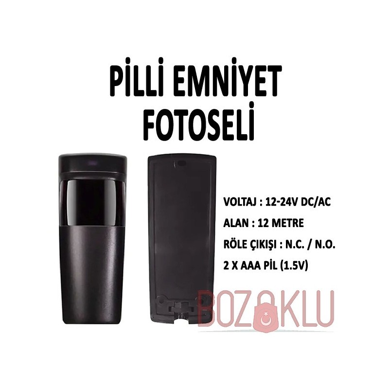 Pilli Otomatik Kapı Emniyet Fotoseli