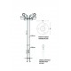 Galvaniz Kamera Direği 3 Metre