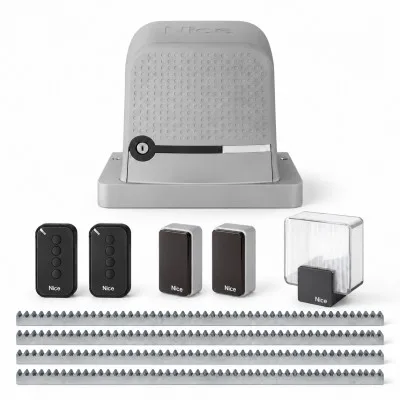 Nice Robus 600 Kit Kayar Kapı Motoru Seti - set içeriği
