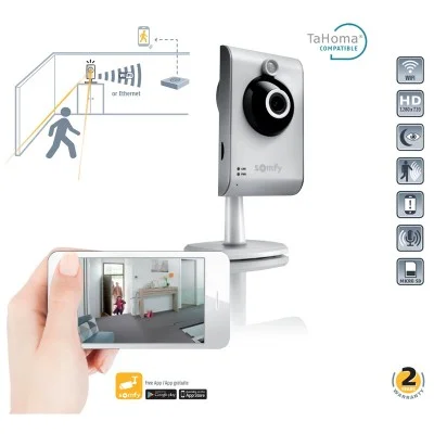 Somfy Kablosuz Wifi PIR Sensörlü Güvenlik Kamerası Bebek Kamerası