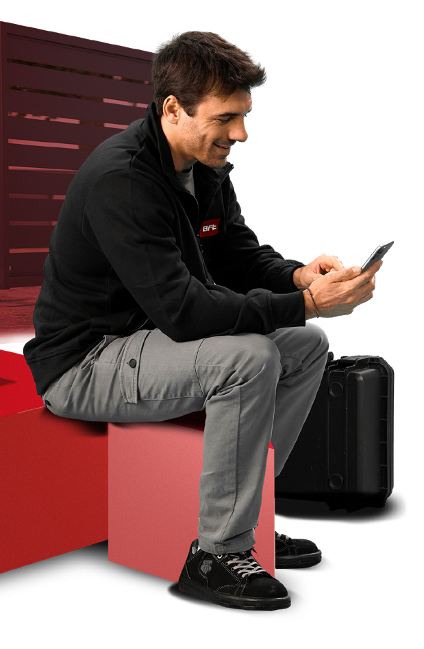 EasyAXS ile motor yanında telefon üzerinden kurulum